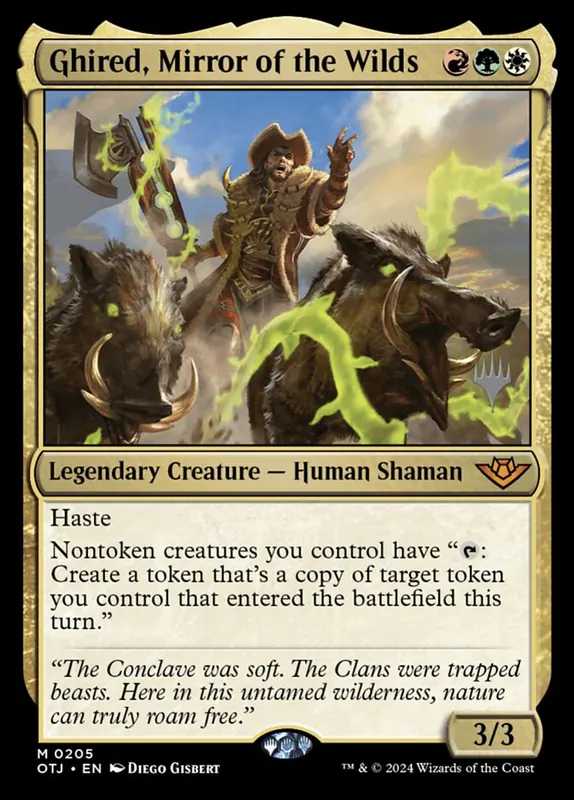 Ghired, Mirror of the Wilds [Outlaws of Thunder Junction Promos]