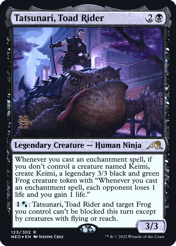 Tatsunari, Toad Rider [Kamigawa: Neon Dynasty Promos]