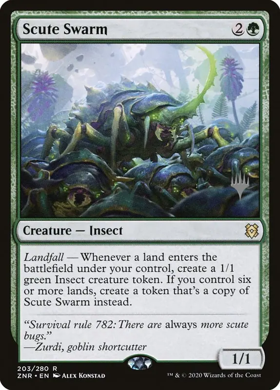 Scute Swarm (Promo Pack) [Zendikar Rising Promos] - Español