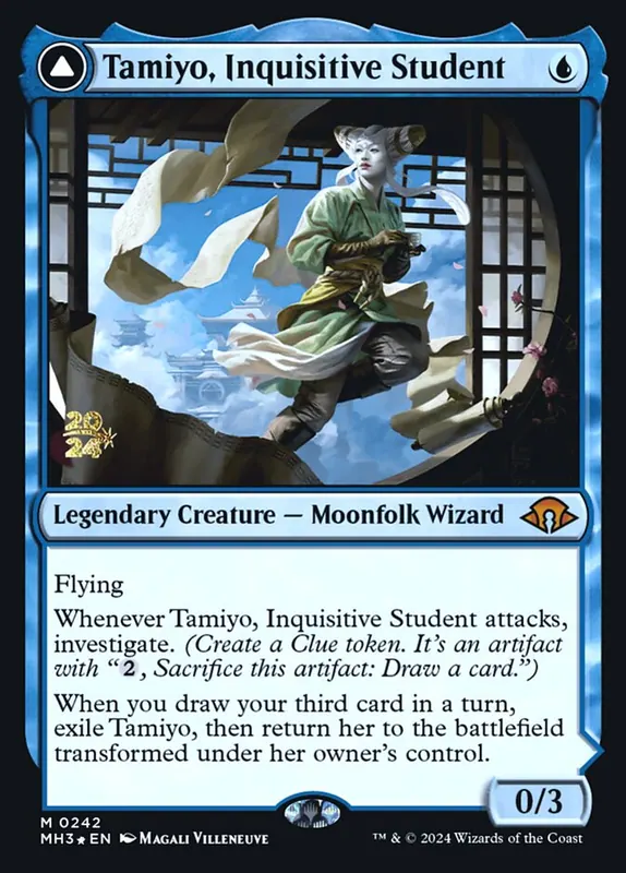 Tamiyo, Inquisitive Student // Tamiyo, Seasoned Scholar [Modern Horizons 3 Promos]