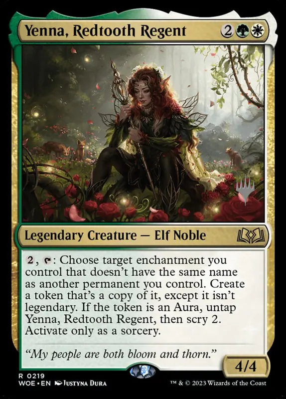 Yenna, Redtooth Regent [Wilds of Eldraine Promos]