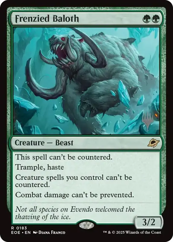 Frenzied Baloth (Promo Pack) [Edge of Eternities Promo Pack]