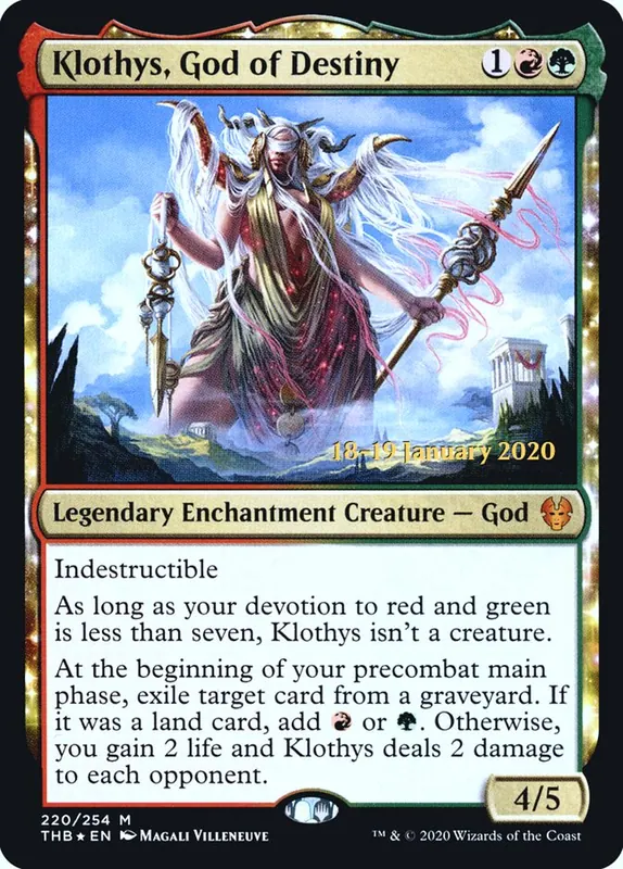 Klothys, God of Destiny [Theros Beyond Death Promos]
