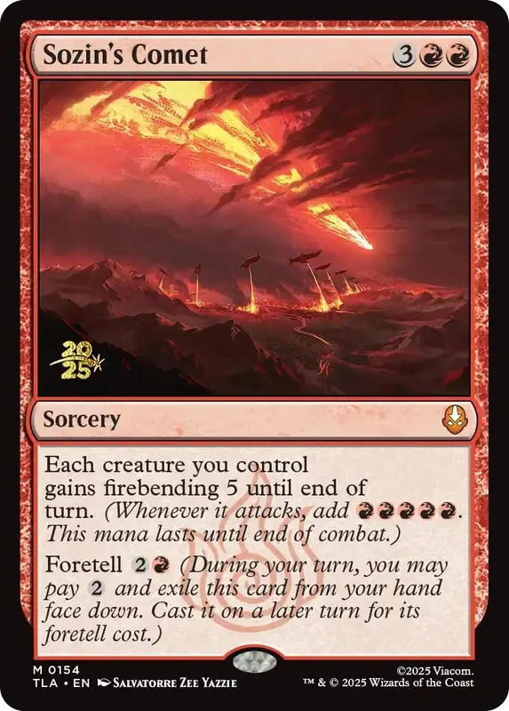Sozin's Comet [Avatar: The Last Airbender Prerelease Cards] - Español