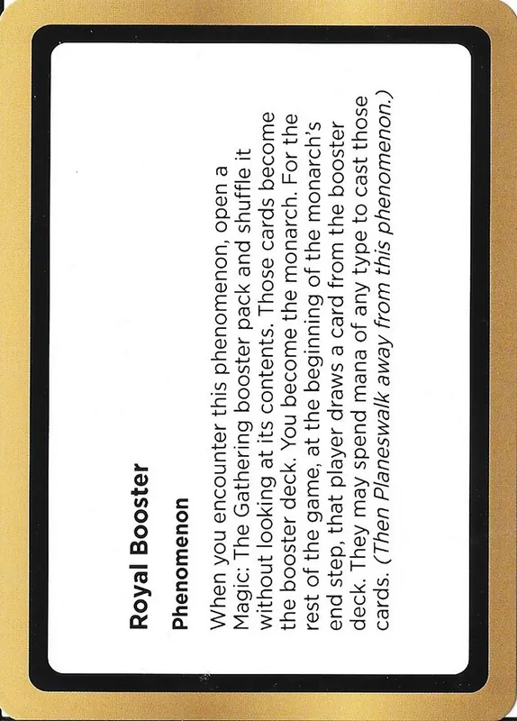 Royal Booster [Black Lotus Unknown Planechase]
