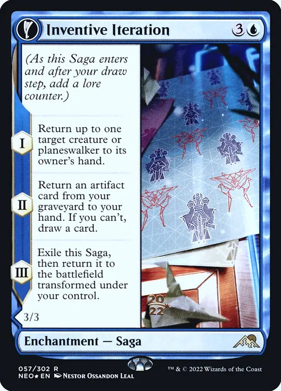 Inventive Iteration // Living Breakthrough [Kamigawa: Neon Dynasty Promos]