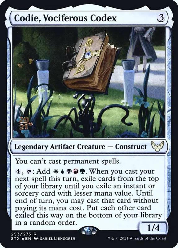 Codie, Vociferous Codex [Strixhaven: School of Mages Promos]