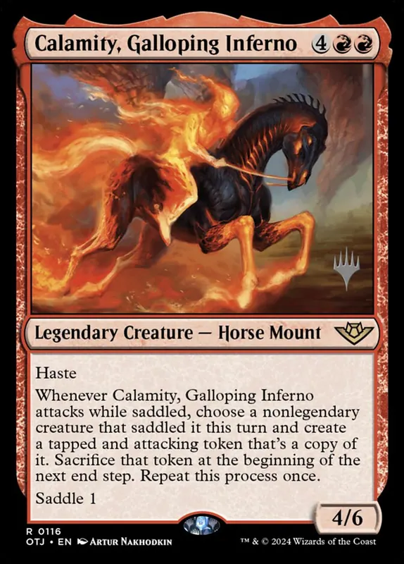 Calamity, Galloping Inferno [Outlaws of Thunder Junction Promos]