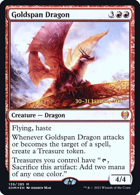 Goldspan Dragon [Kaldheim Promos]