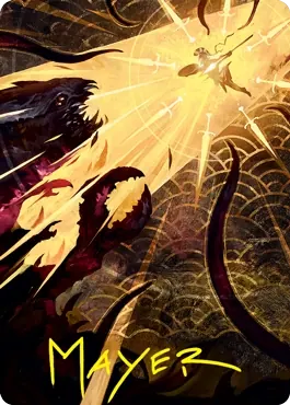 Defiant Strike Art Card (Gold-Stamped Signature) [Strixhaven: School of Mages Art Series]