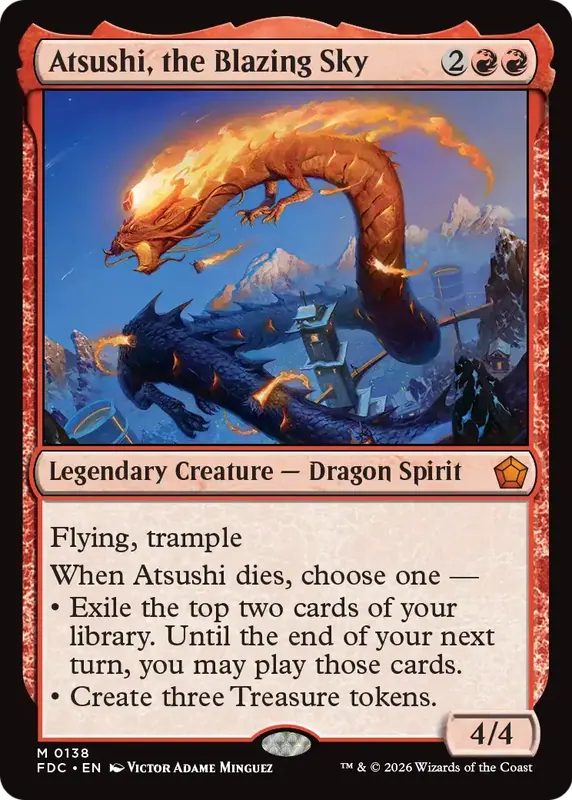 Atsushi, the Blazing Sky [Foundations Commander]