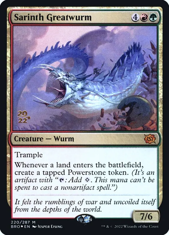 Sarinth Greatwurm [The Brothers' War Promos]