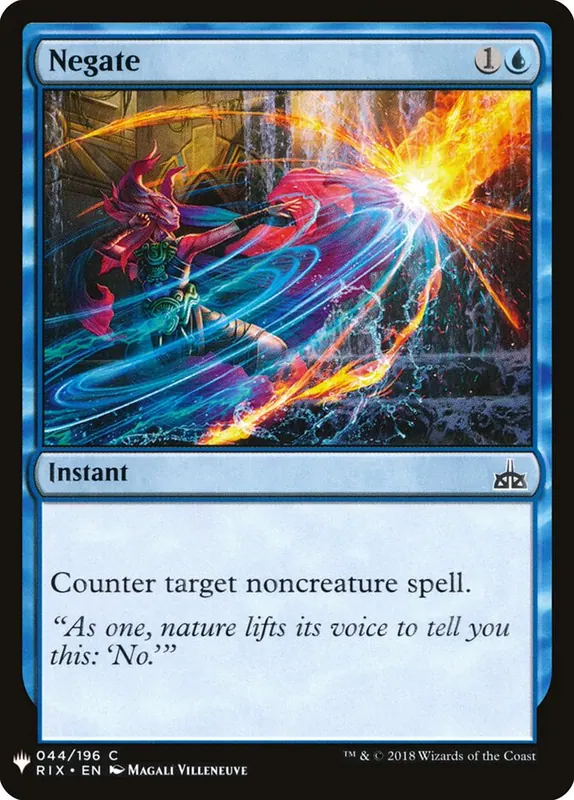 Negate [The List]