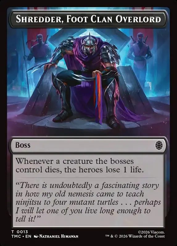 Shredder, Foot Clan Overlord [Teenage Mutant Ninja Turtles Eternal Tokens]