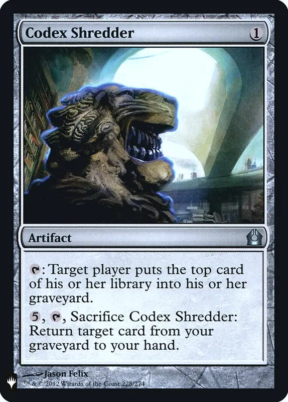 Codex Shredder [The List]