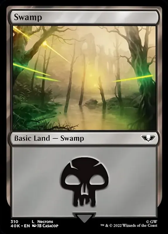 Swamp (310) (Surge Foil) [Warhammer 40,000]