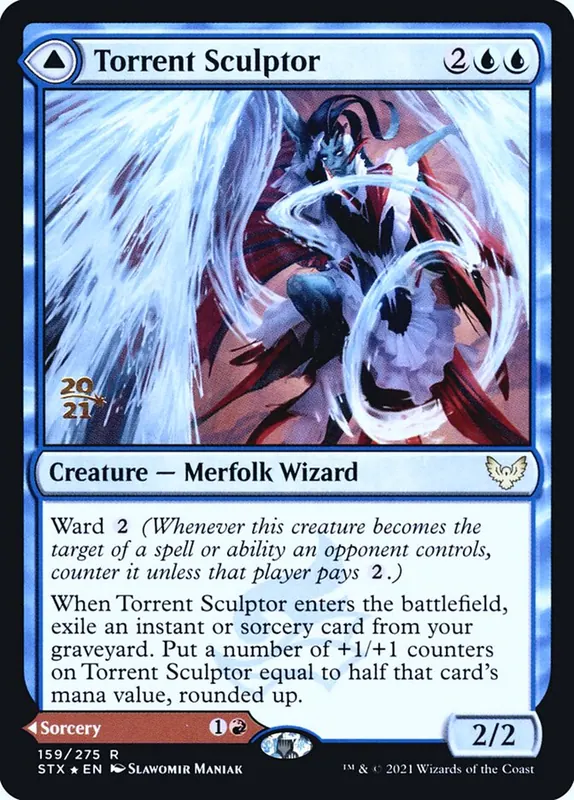Torrent Sculptor // Flamethrower Sonata [Strixhaven: School of Mages Promos]