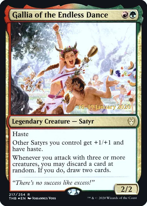 Gallia of the Endless Dance [Theros Beyond Death Promos]