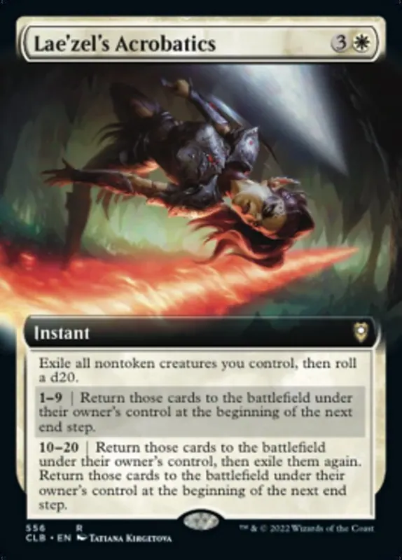 Lae'zel's Acrobatics (Extended Art) [Commander Legends: Battle for Baldur's Gate]