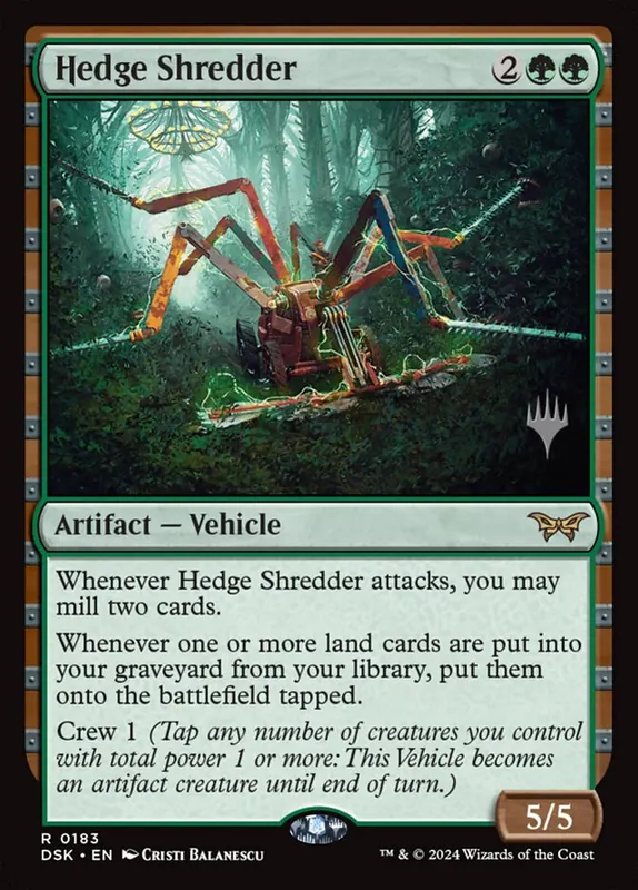 Hedge Shredder [Duskmourn: House of Horror Promos]
