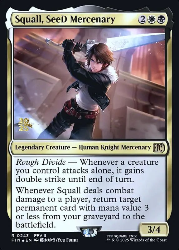 Squall, SeeD Mercenary [Final Fantasy Promos]