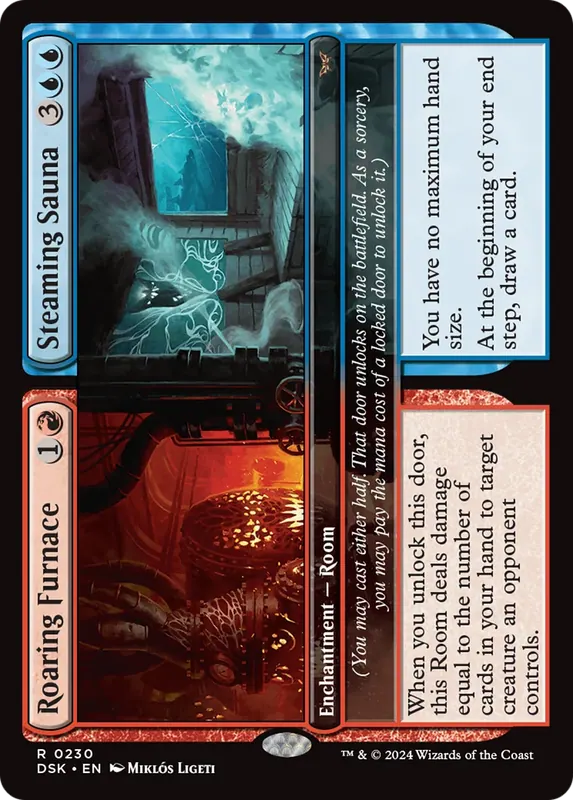 Roaring Furnace // Steaming Sauna - Español [Duskmourn: House of Horror]