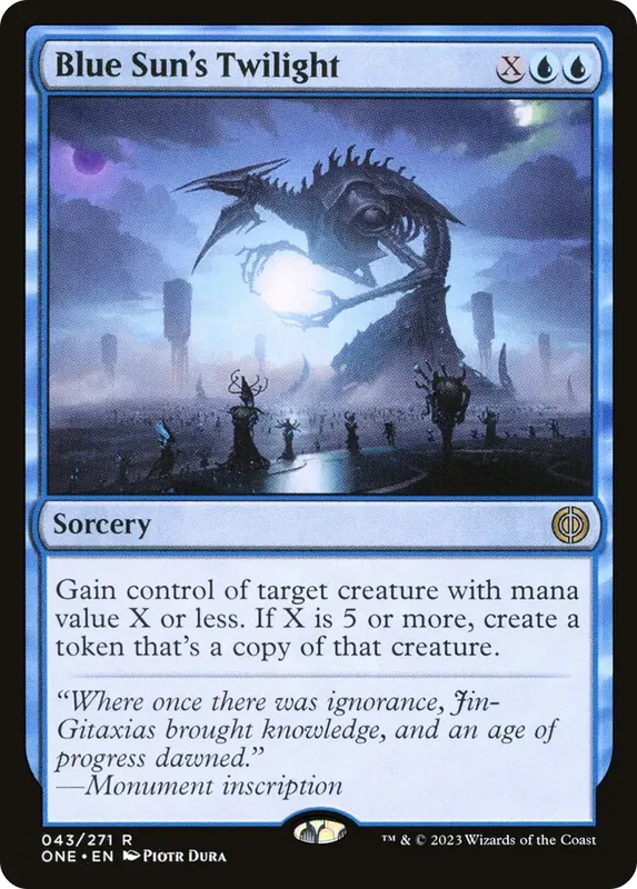Blue Sun's Twilight - Español [Phyrexia: All Will Be One]