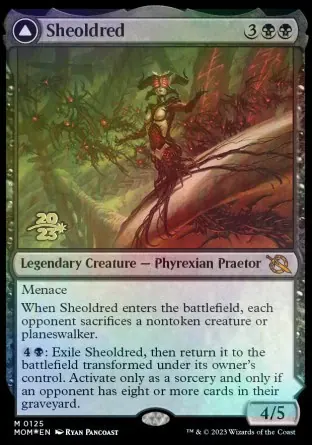 Sheoldred // The True Scriptures [March of the Machine Prerelease Promos]