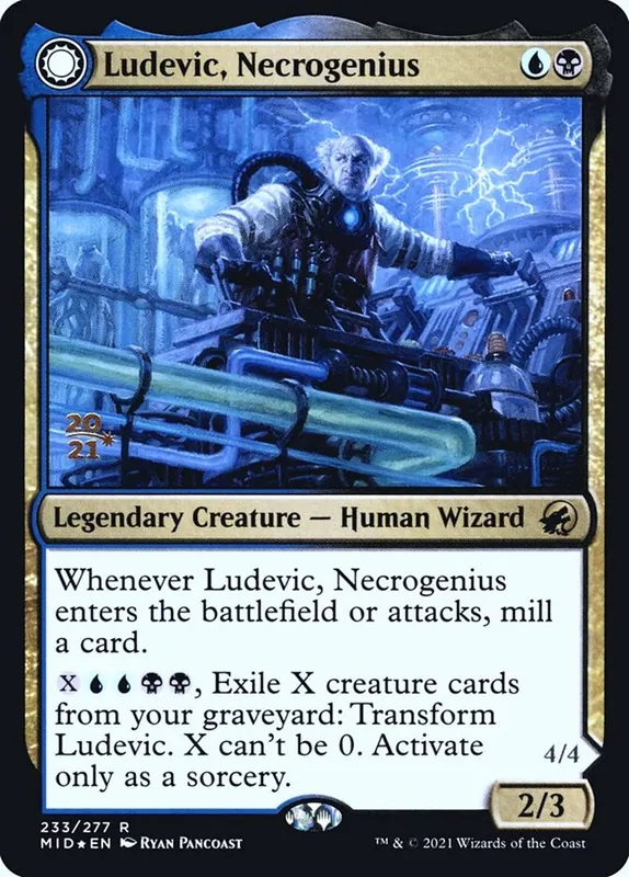 Ludevic, Necrogenius // Olag, Ludevic's Hubris [Innistrad: Midnight Hunt Promos]