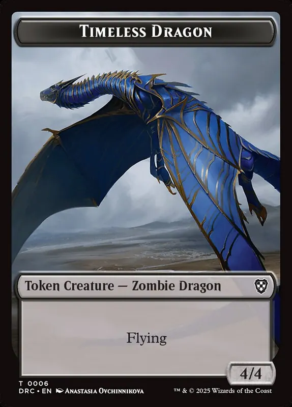 Timeless Dragon [Aetherdrift Commander Tokens]