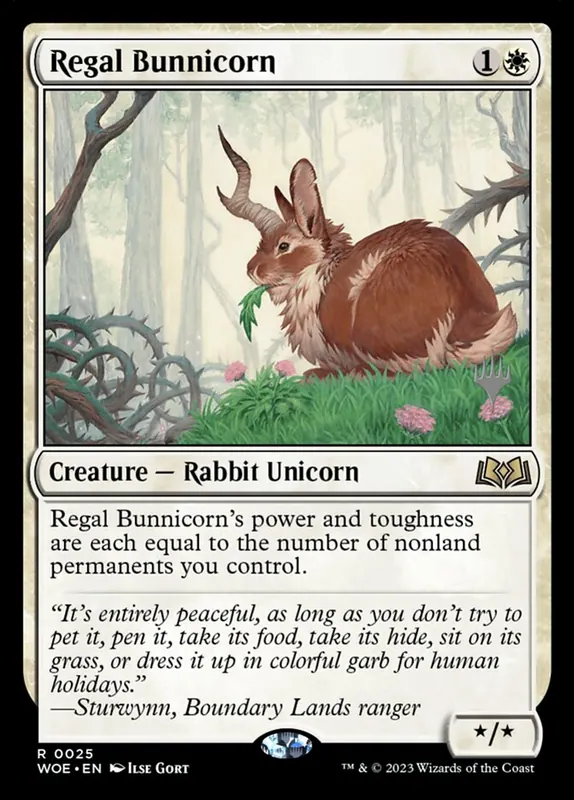 Regal Bunnicorn [Wilds of Eldraine Promos]