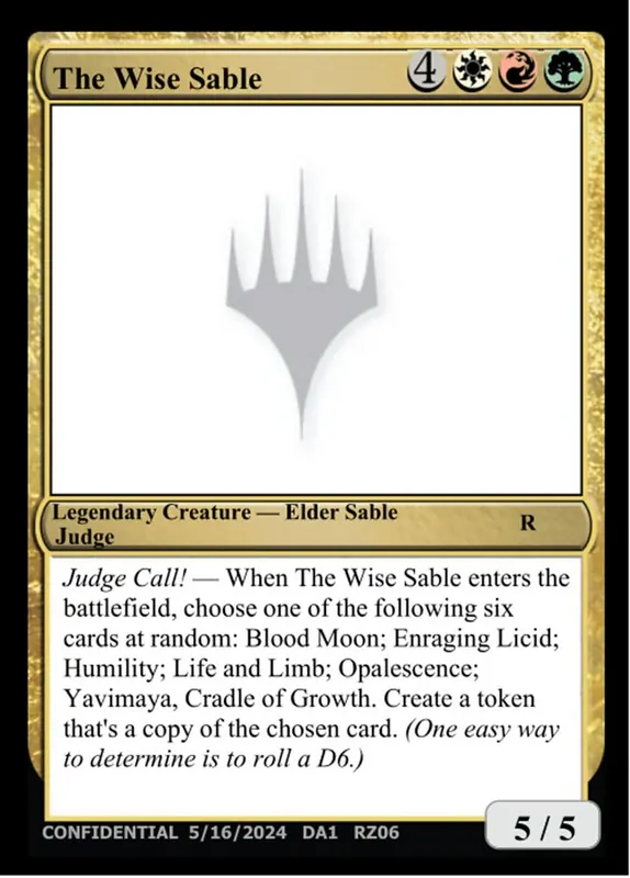 The Wise Sable [Unknown Event]