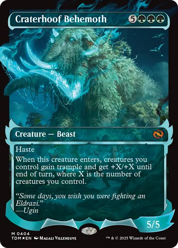 Craterhoof Behemoth (Showcase) [Tarkir: Dragonstorm]