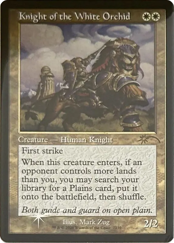 Knight of the White Orchid (7139) (Retro Frame) [Secret Lair Drop Series]