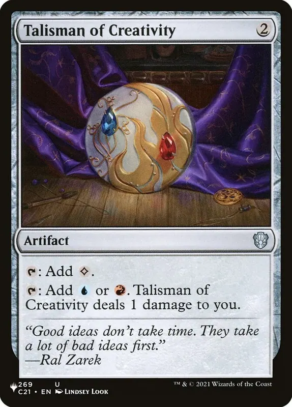 Talisman of Creativity [Secret Lair: Heads I Win, Tails You Lose]