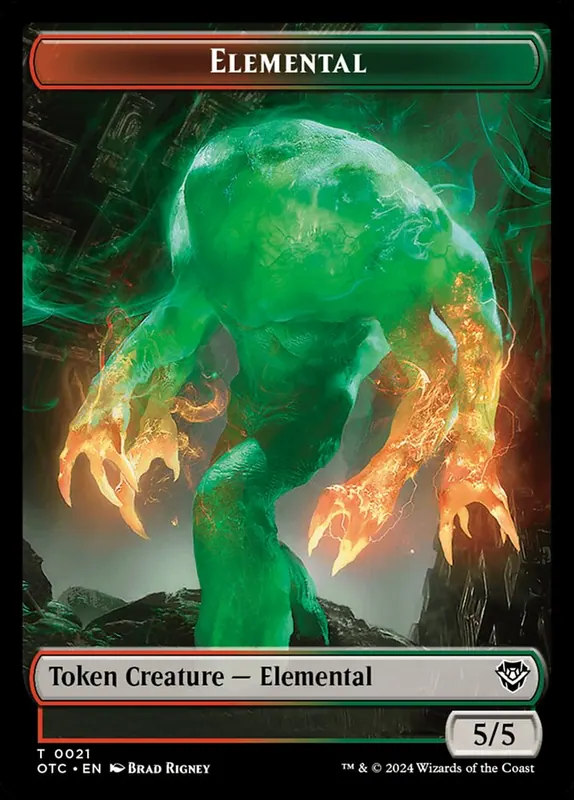Elemental [Outlaws of Thunder Junction Commander Tokens]