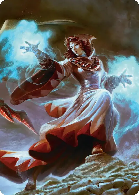 The Destined White Mage Scene Art Card [FINAL FANTASY Art Series]