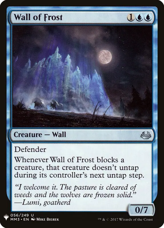 Wall of Frost [The List]