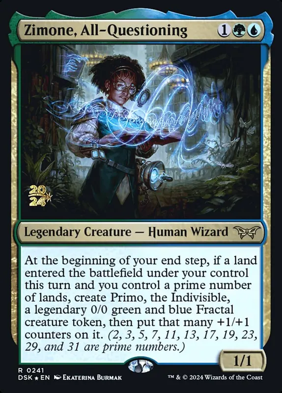 Zimone, All-Questioning [Duskmourn: House of Horror Promos]