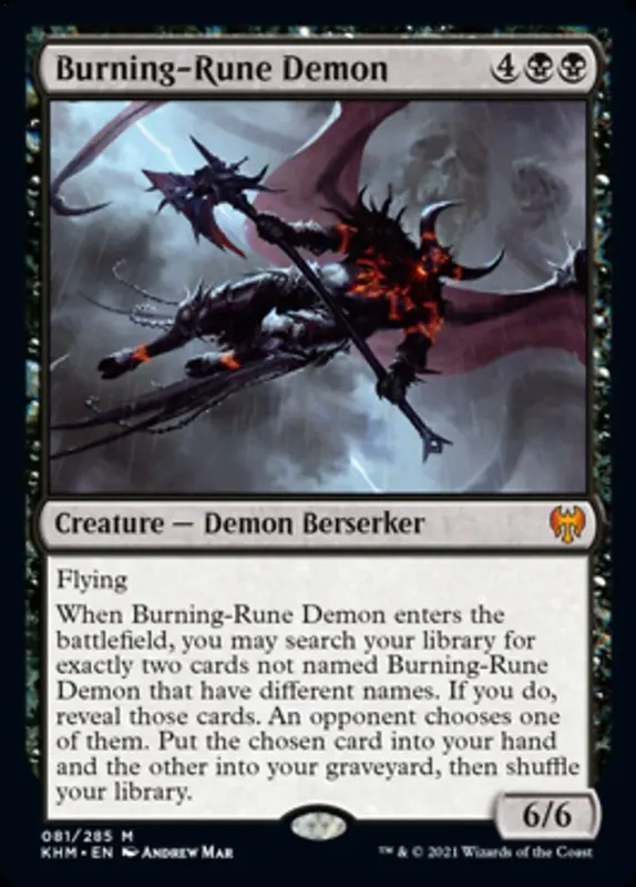 Burning-Rune Demon [Kaldheim] - Español
