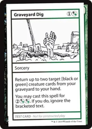 Graveyard Dig (2021 Edition) [Mystery Booster Playtest Cards]