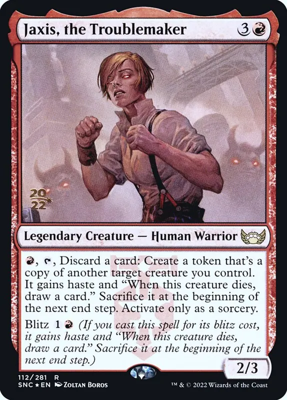 Jaxis, the Troublemaker [Streets of New Capenna Promos]