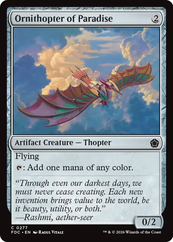 Ornithopter of Paradise [Foundations Commander]