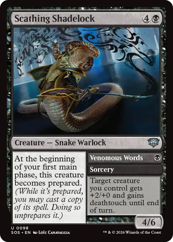 Scathing Shadelock [Secrets of Strixhaven]