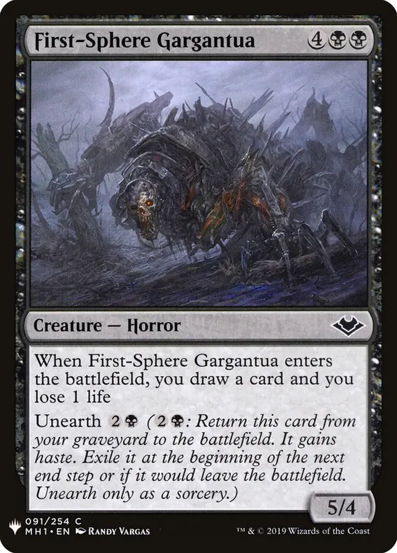 First-Sphere Gargantua [The List]