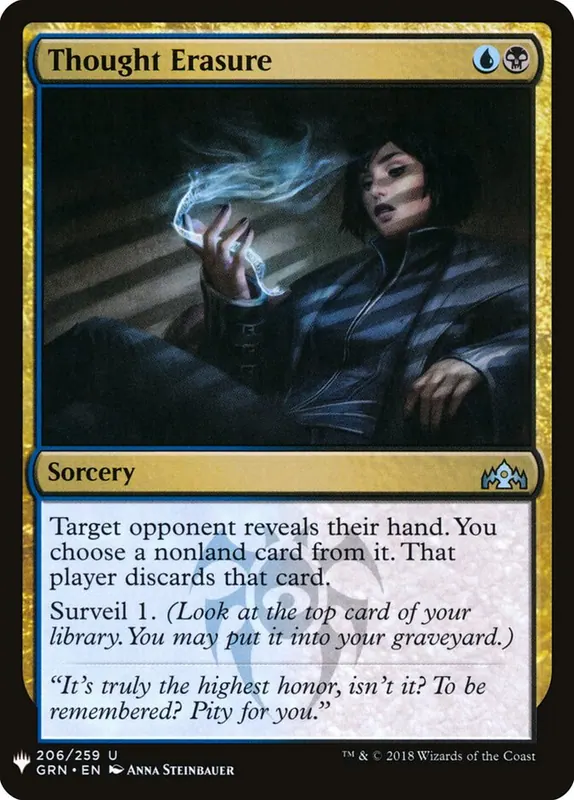 Thought Erasure [The List]