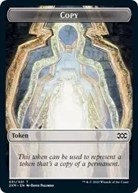 Copy // Elf Warrior Double-Sided Token [Double Masters Tokens]