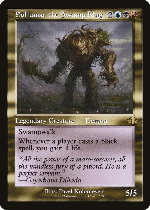 Sol'kanar the Swamp King (Retro) [Dominaria Remastered]
