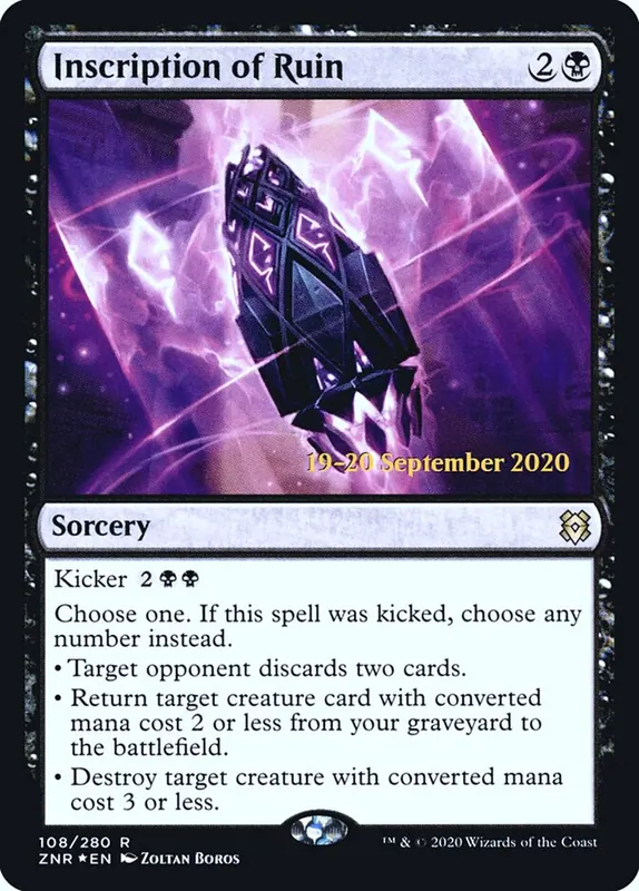 Inscription of Ruin [Zendikar Rising Promos]