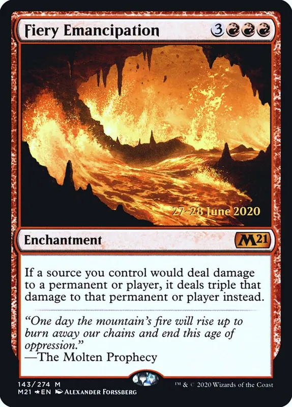 Fiery Emancipation [Core Set 2021 Promos]